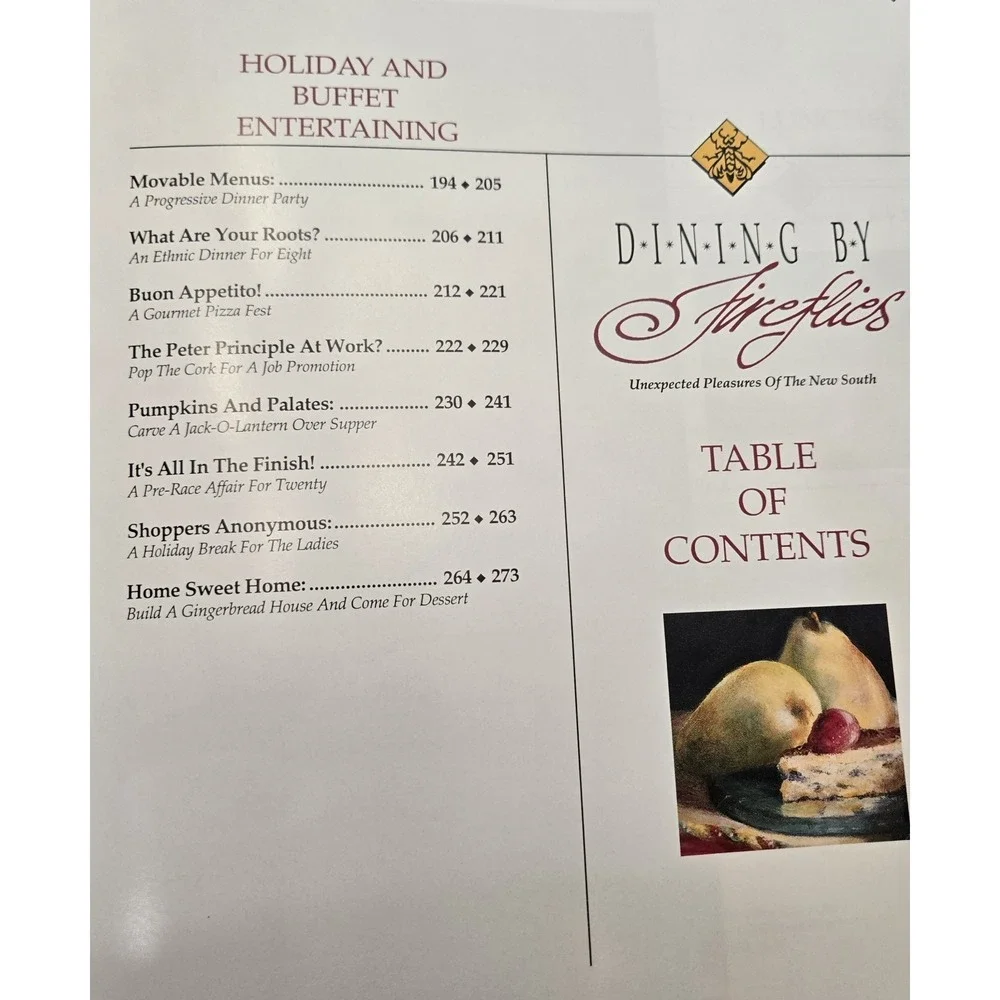 Dining by Fireflies: Unexpected Pleasures of the New South Cookbook Hardcover